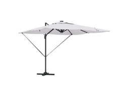 Conjunto 1 Parasol Roma Vidaxl Cinzento-claro Poliéster (286 X 284 X 270 Cm)