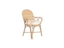 Cadeira de Bambu e Rattan Natural, 54x51x92cm ALEXANDRA HOUSE LIVING
