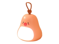 Luminária Noturna em Formato de Pera 2026 com Carregamento USB, 3 Níveis de Brilho, Decoração Fofa para Quarto Infantil, Rosa