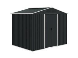 Abrigo De Armazenamento Aço Galvanizado E Pp Cor Cinzento 236x174x190 Cm Outsunny