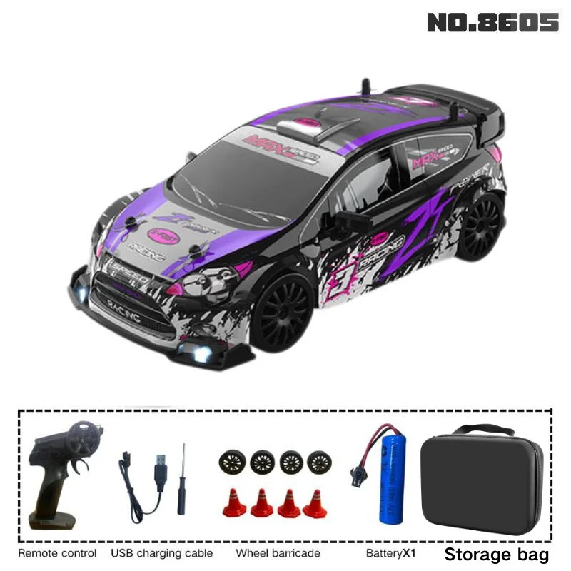 (8605s B) Carro De Drift Com Controle Remoto 1:24, Mustang 4wd, Carro De Corrida Com Controle Remoto