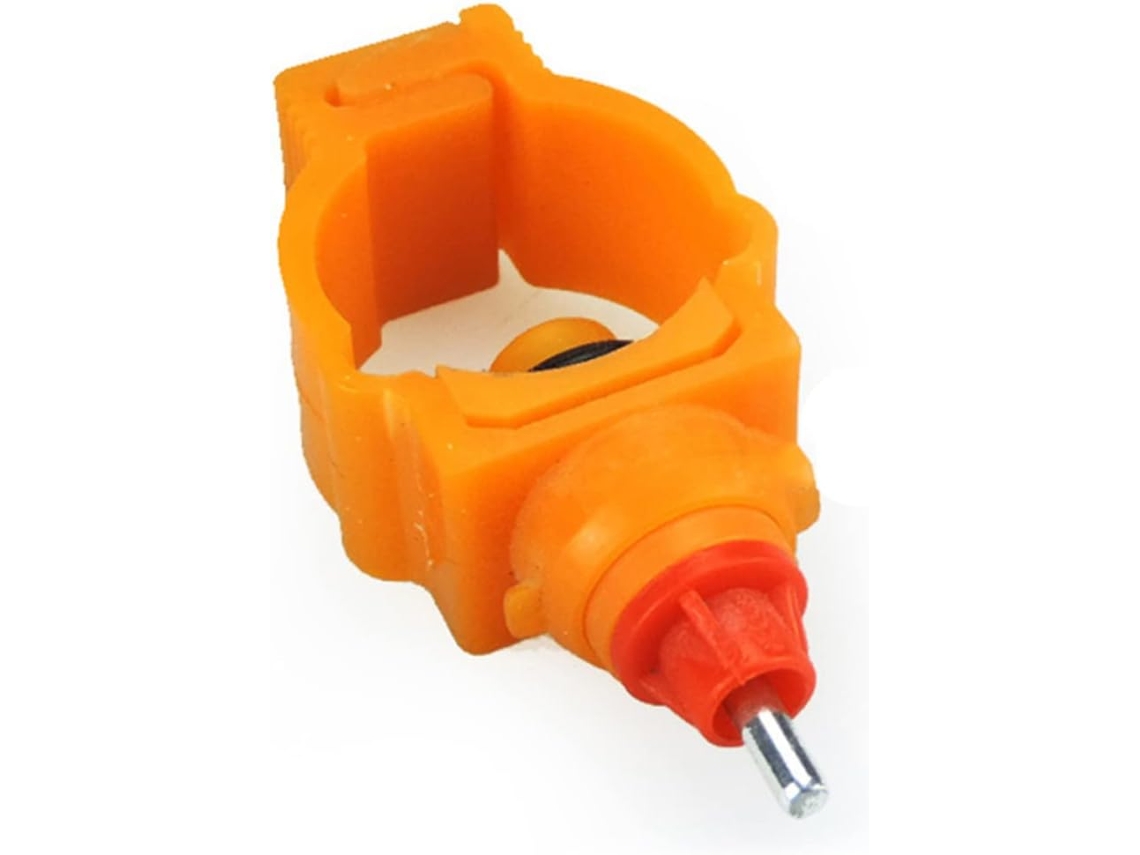 Bebedouro Automático Para Galinhas, 20 Peças, Plástico Laranja, Sistema
