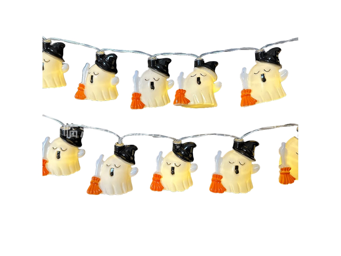 Laxiscreed Luzes De Halloween Com Caveiras E Fantasmas, 3m, Usb E Comando À Distância