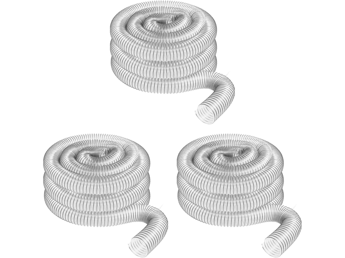 Mangueira De Coleta De Pó Em Pvc Transparente De 3 Polegadas (50 Mm)
