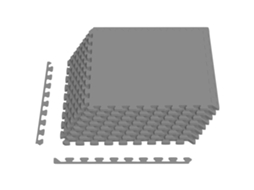 Conjunto 24 Tapete Para Piscina Vidaxl Cinzento Espuma (8,64 M²)