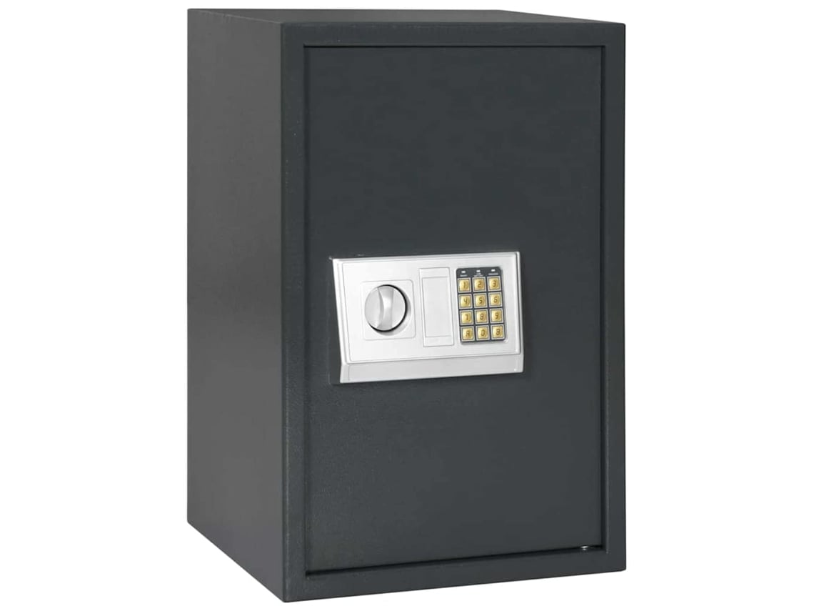 Vidaxl Cofre Digital Com Bloqueio Cinzento Escuro 40 X 35 X 60 Cm Aço