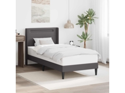 Vidaxl Estrutura Da Cama Cinzento 80 X 200 Cm Couro Sintético