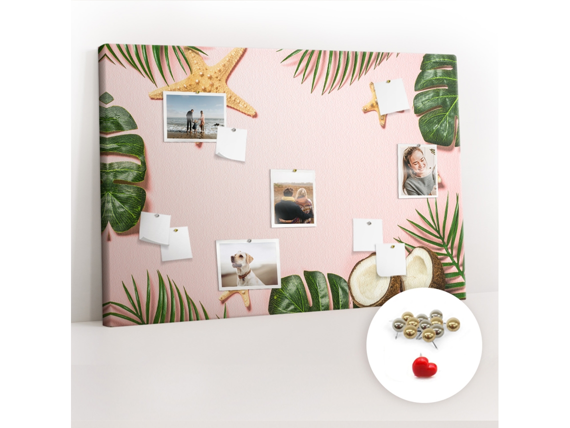 Painel De Cortiça Para Parede Clima De Verão Para A Sala De Estar Espelharte (120x80 Cm)