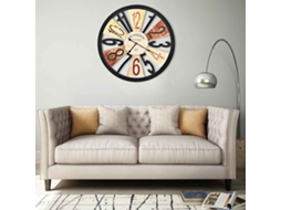 Vidaxl Relógio De Parede Metal 60 Cm Multicor