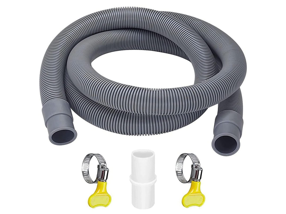 Tubo De Drenagem Flexível Universal 3m Para Máquina De Lavar Roupa E Lava Louças,mangueira De Escoamento Para Lavadora E Lavadora De Pratos Btforus