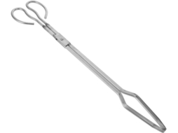 Pinça Para Lenha Em Aço Inoxidável Lareiras E Braseiros, Acessório Resistente, Cabo Ergonômico E Fácil De Limpar Para