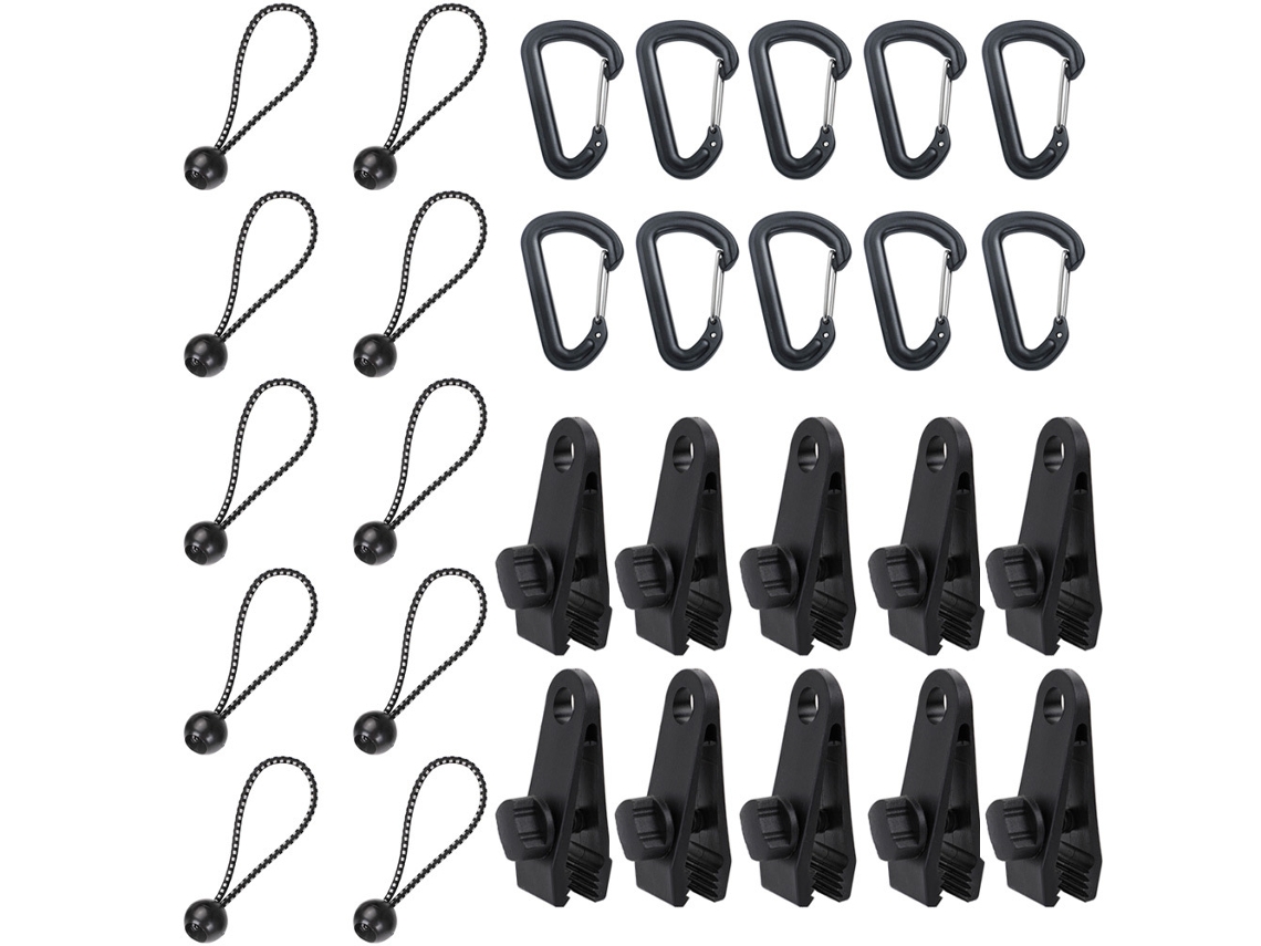 Kit de Acessórios para Barraca Camping com Fixação Multifuncional Corda. AQUAFORGE