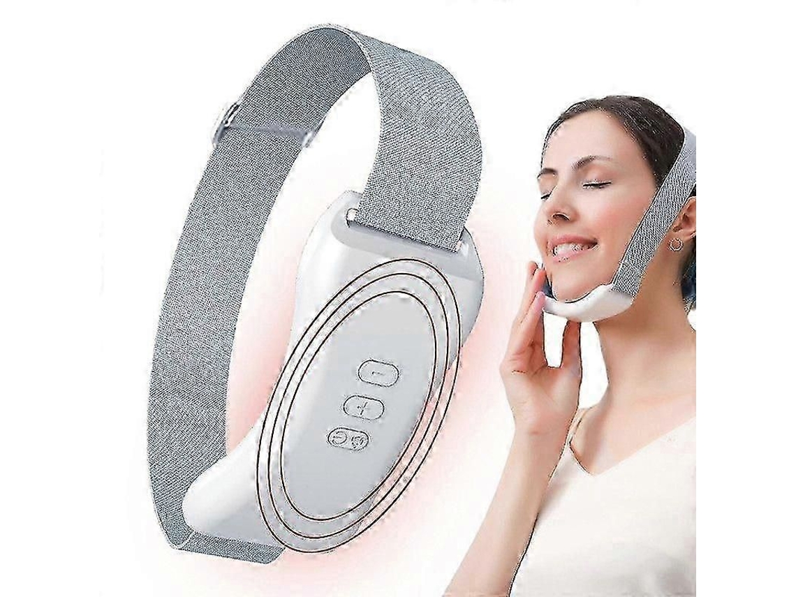 Massageador Facial Elétrico em Formato de V, Aparelho Beleza com Microcorrente Ems para Lifting, Massagea Dor Queixo Duplo GOKOCO