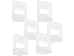 500 Tiras Niveladoras de 3mm para Colocar Azulejos 1 4mm Transparentes