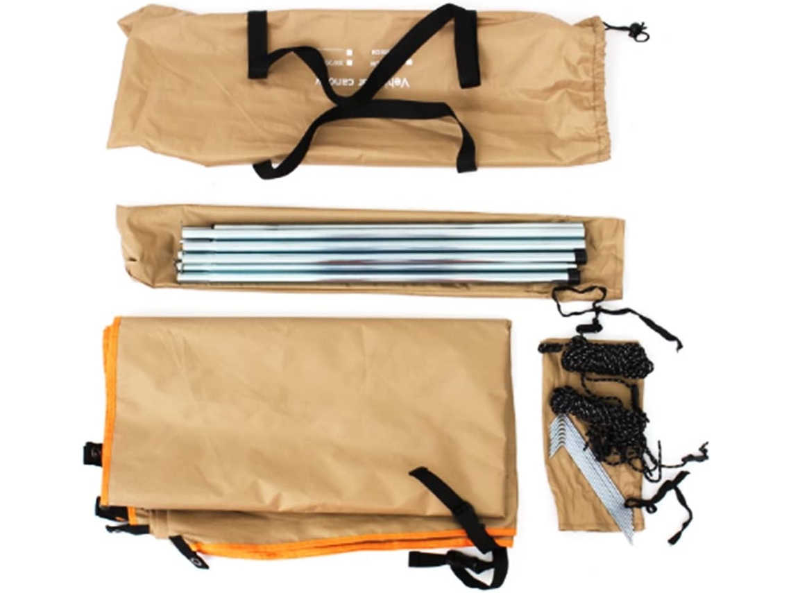 Toldo De Proteção Solar Para Autocaravana, Furgão, Caravana (cáqui)