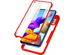 Lurelia Capa 360 Para Samsung Galaxy A21s Vermelho
