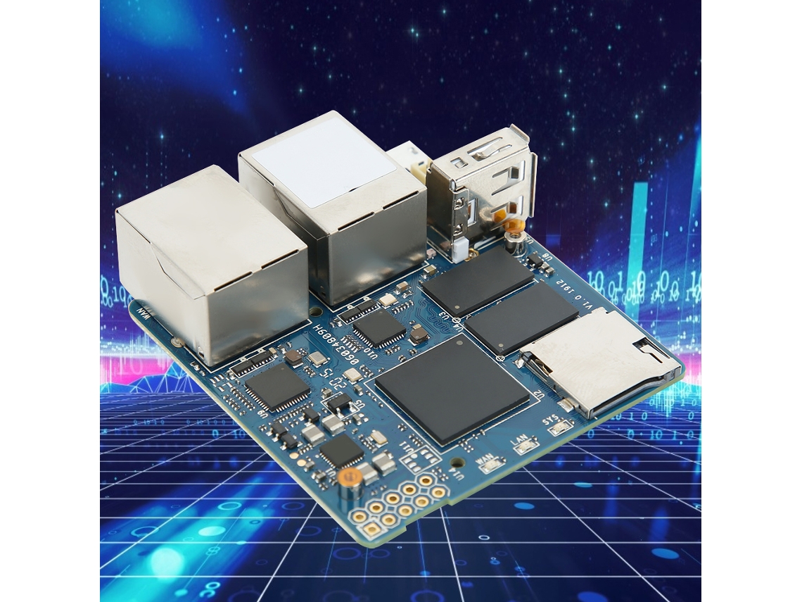 Laxiscreed Placa De Desenvolvimento Com Módulo De Energia, Suporte Lede E Duas Portas Gigabit Ethernet