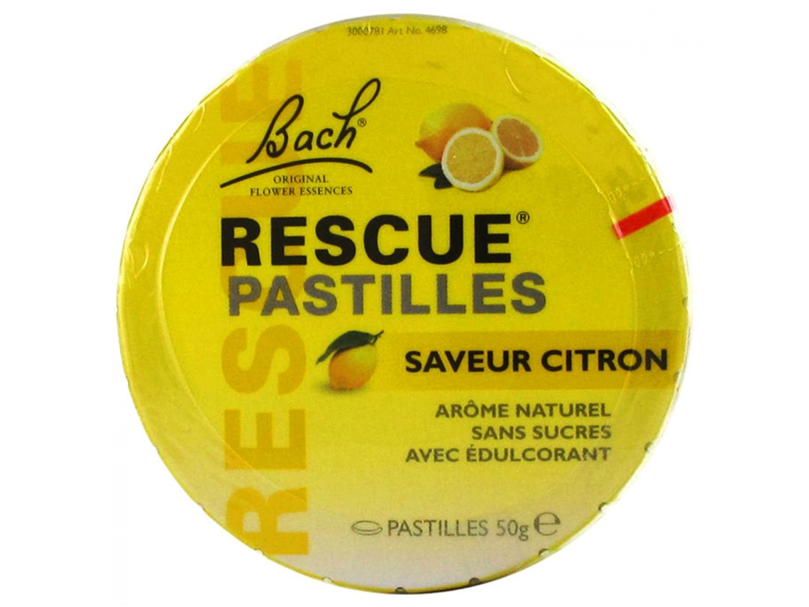 Bach Pastilhas Sabor Limão 50 G RESCUE
