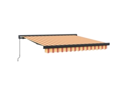 Conjunto 1 Toldo Retrátil Vidaxl Amarelo Lona (300 X 250 Cm)