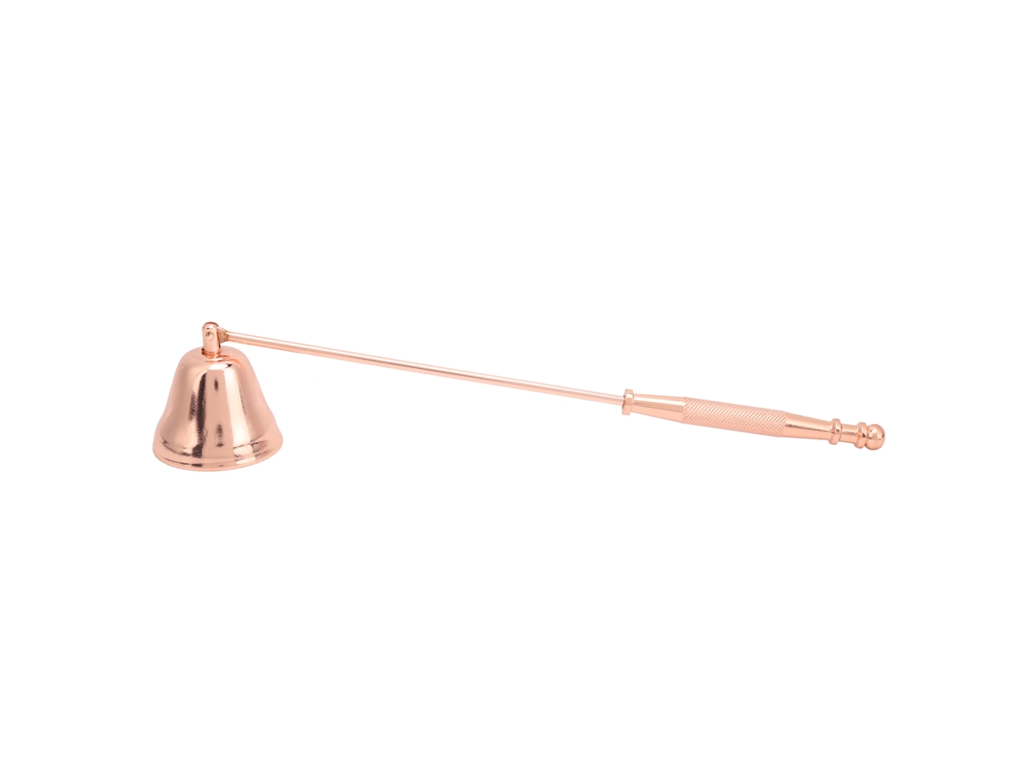 Ats extintor de Velas de Acero Inoxidable com Cabo Longo Acessório em Forma de Campânula Cor Rosa Ouro