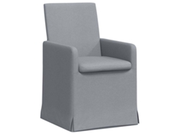 Conjunto de 2 Cadeiras de Jantar Cinzento Claro em Tído 57x67x95 cm MAISON EXCLUSIVE