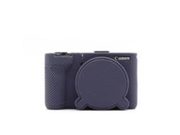 Capa Protetora Silicone HEXINYIGJLY para Canon Powershot V1antirriscos, Acesso Tripé, Tampa de Lente Roxo