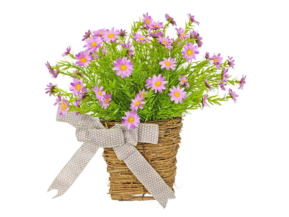 Laxiscreed Guirlanda De Primavera E Verão Com Flores Artificiais Para Porta De Entrada