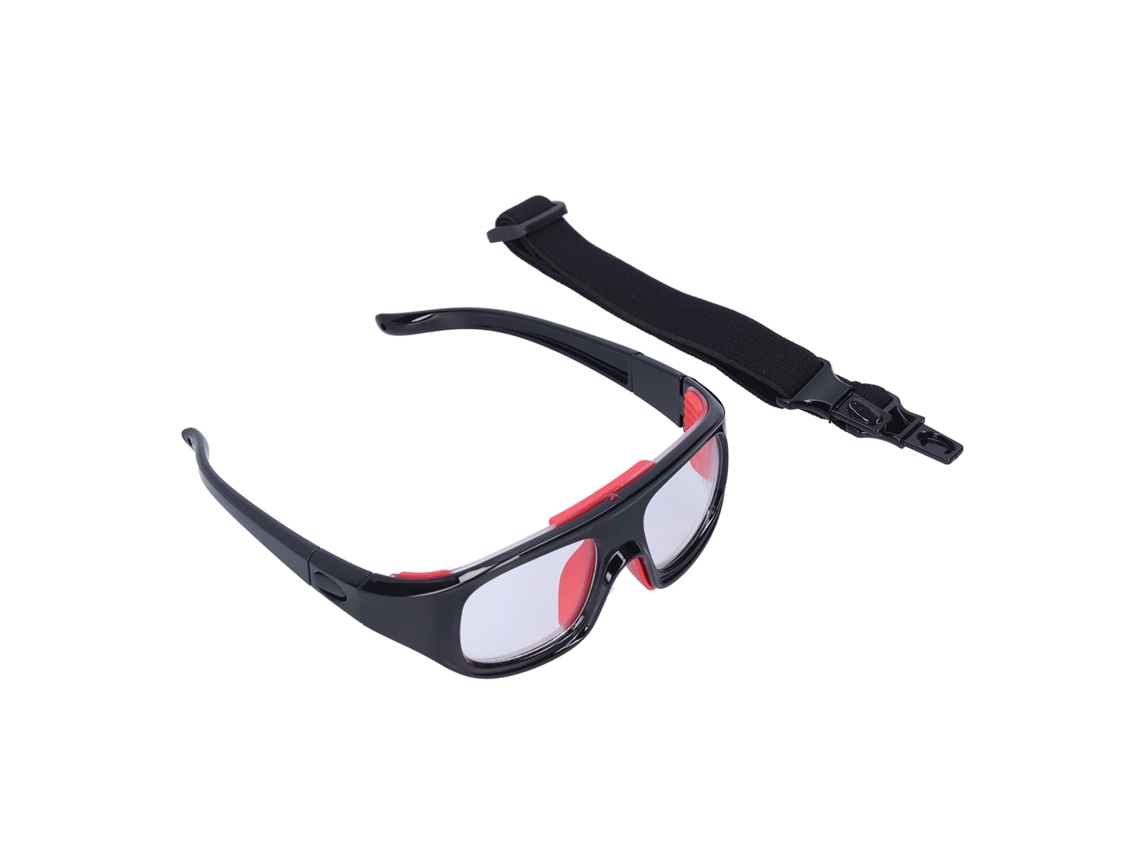 gafas de protección ocular desportivas antiexplosivas para basquetebol e futebol seguras (preto vermelho) | S/MARCA