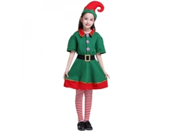2026 traje de Elfo de Natal para Família Adultos Crianças Disfarce Auxiliar de Papai Noel Festa Cosplay Elq 8 9 Anos Meninas