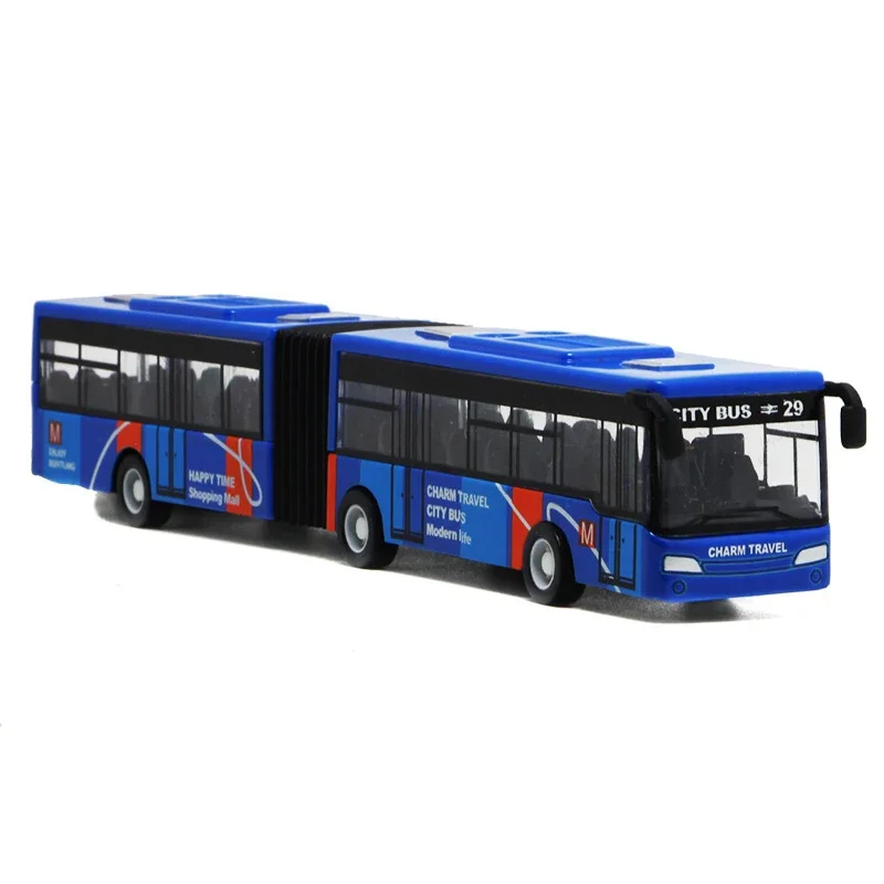 Modelo de Ônibus Urbano em Escala 1:64, Fundido em Metal, 16 Litros, com Função de Feedback. MDUG (azul)