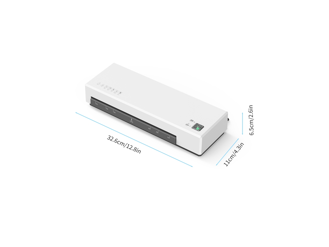 Máquina de Laminar Osmile SL266 A4 Quente Frio 2 Rodas 9 Polegadas Casa Escola Escritório S/MARCA