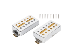 2 Conjuntos de Captadores Bobina Simples para Guitarra Elétrica com Som Nítido e 6 Furos AQUAFORGE