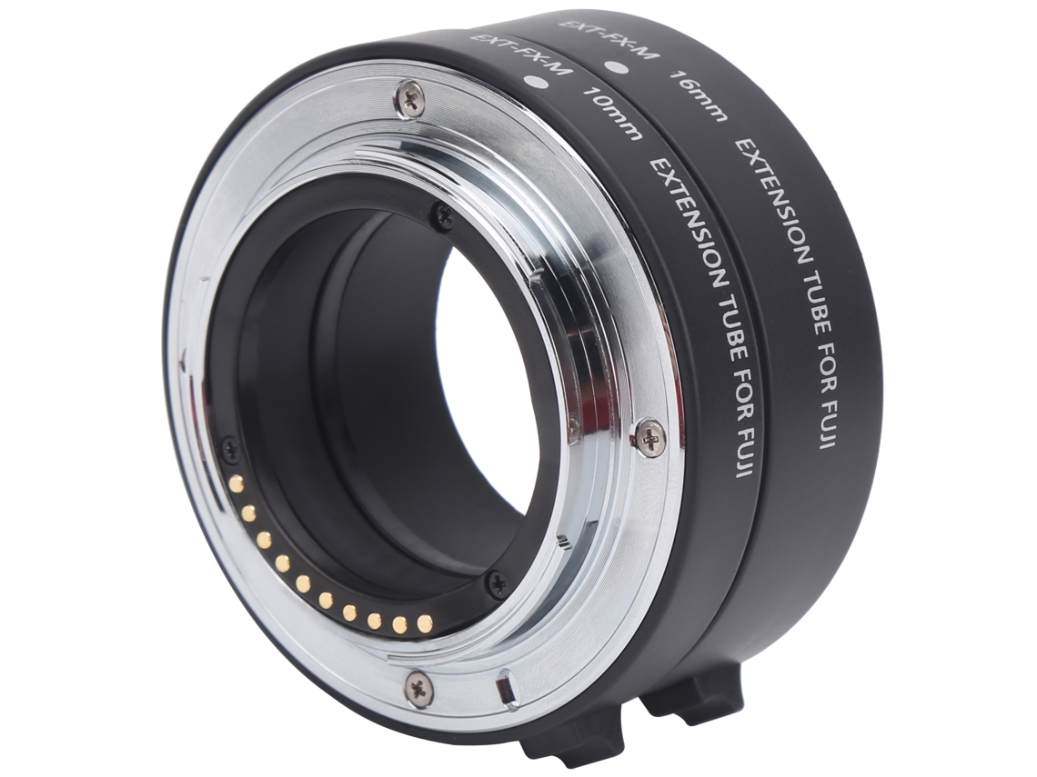 Tubo Extensor Macro Autofocus 10mm 16mm Adaptador Closeup Para Câmara Fuji X Mount