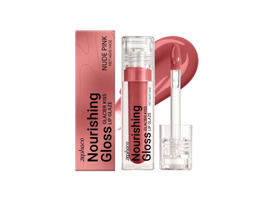 Brilho Labial Nude Rosa Hidratante