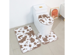 Tapetes de Banho Antiderrapantes Absorventes de Secagem Rápida para Decoração de Banheiro Grão Bege EVELTEK 50x80cm