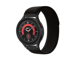 Bracelete de Smartwatch para Garmin Venu 2 Plus / Sq 2 20Mm Universal Loop Nylon Watch Band Preto VENISYMLIS