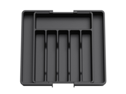 Organizador de talheres Slowmoose, bandeja expansível para talheres de cozinha, suporte para facas e talheres sem BPA, plástico ajustável