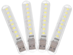 Luminária De Mesa Portátil Usb Popetpop, 8 Leds, 200lm, Luz Protetora Para Os Olhos, 7000k, Mini Luminária De Leitura