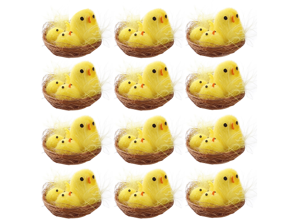 Pintinhos de Páscoa Mini Decoração Páscoa