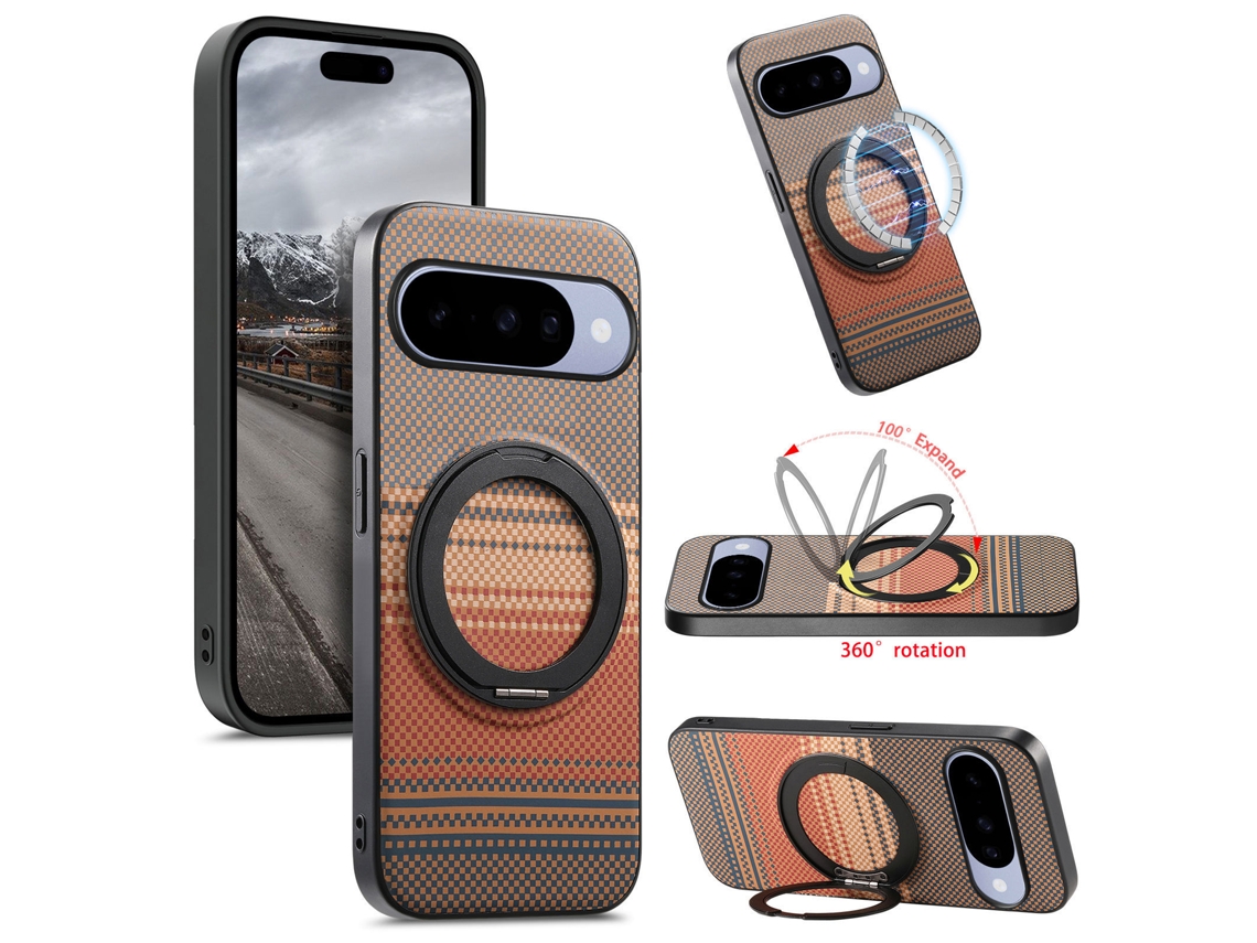 Capa Hibbent Magnética Para Google Pixel 11 (marrom)