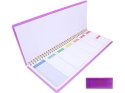 Cahier Professional Planner Hebdomadaire Em Papier Pourpre Planning Et Bloc Note Maitresse, Design Élégant