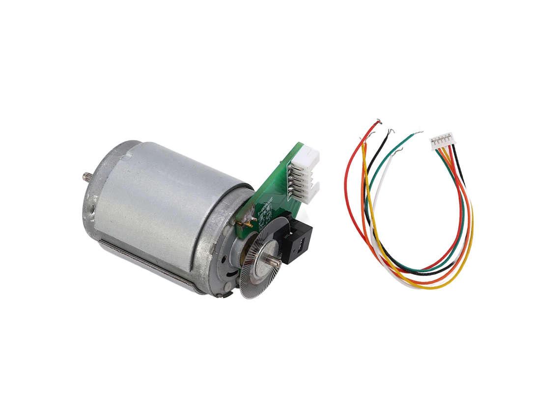 Motor Dc 385 Com Encoder Fotoelétrico 96 Linhas Fase Ab Motor De Iman Permanente Cc12v