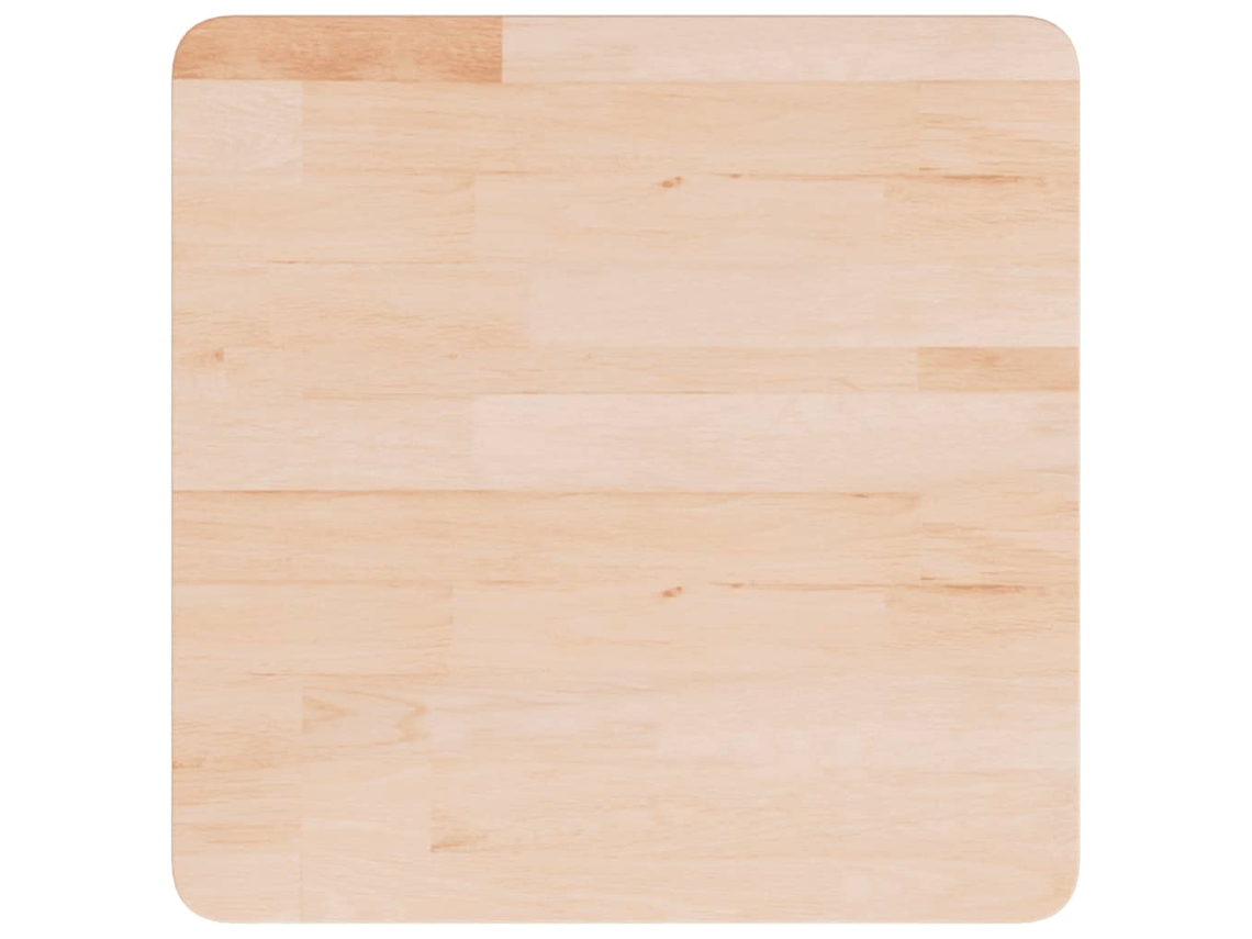 Tampo De Mesa | Tampo De Secretária Quadrado 50x50x2,5 Cm Carvalho Maciço Não Tratado Wsd96530 Lovely Home