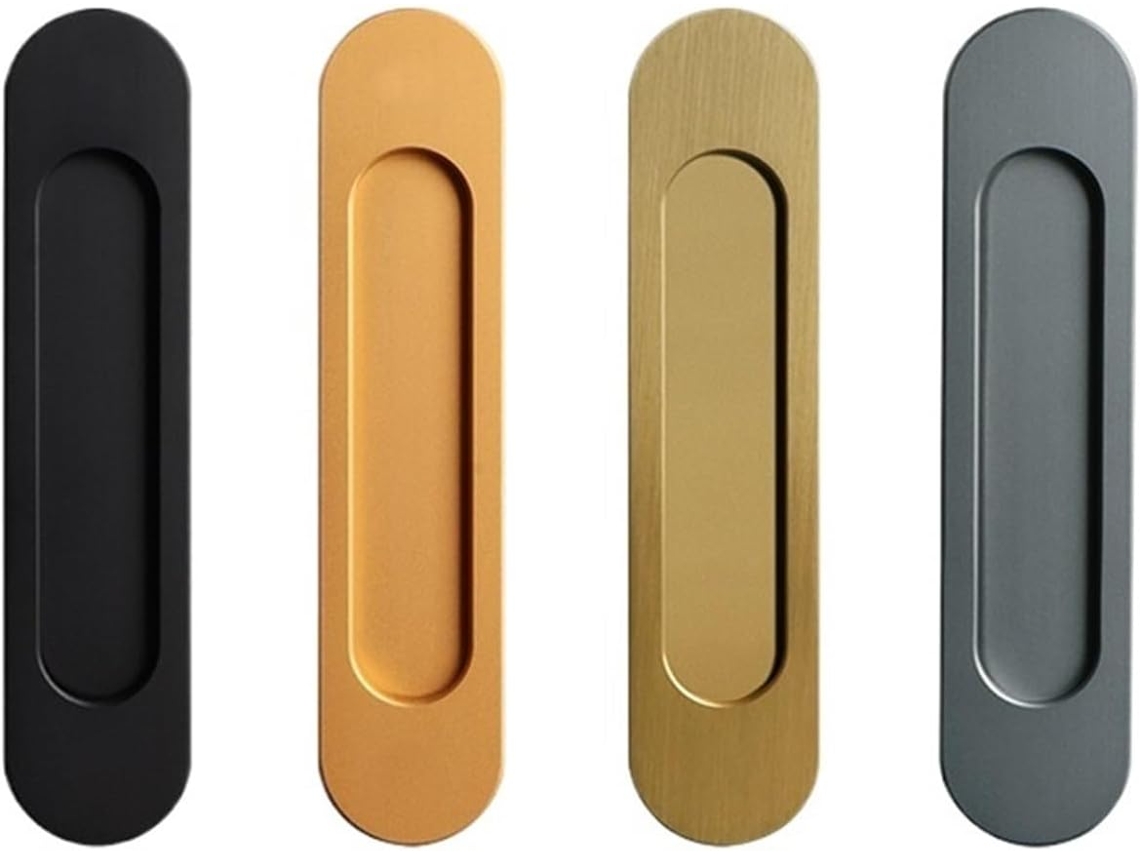 Peça Puxador De Porta Deslizante Push Pull Sem Furos Para Celeiro Vidro G1