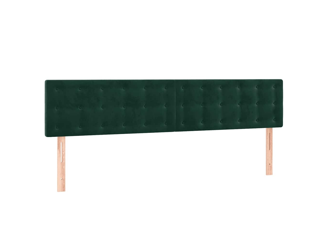 Conjunto de Cabeceira de Cama Veludo Verde escuro MAISON EXCLUSIVE 100x5x78 cm