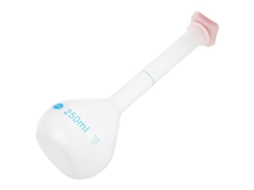 Balão Volumétrico Científico De Plástico De 250 Ml Para Laboratório