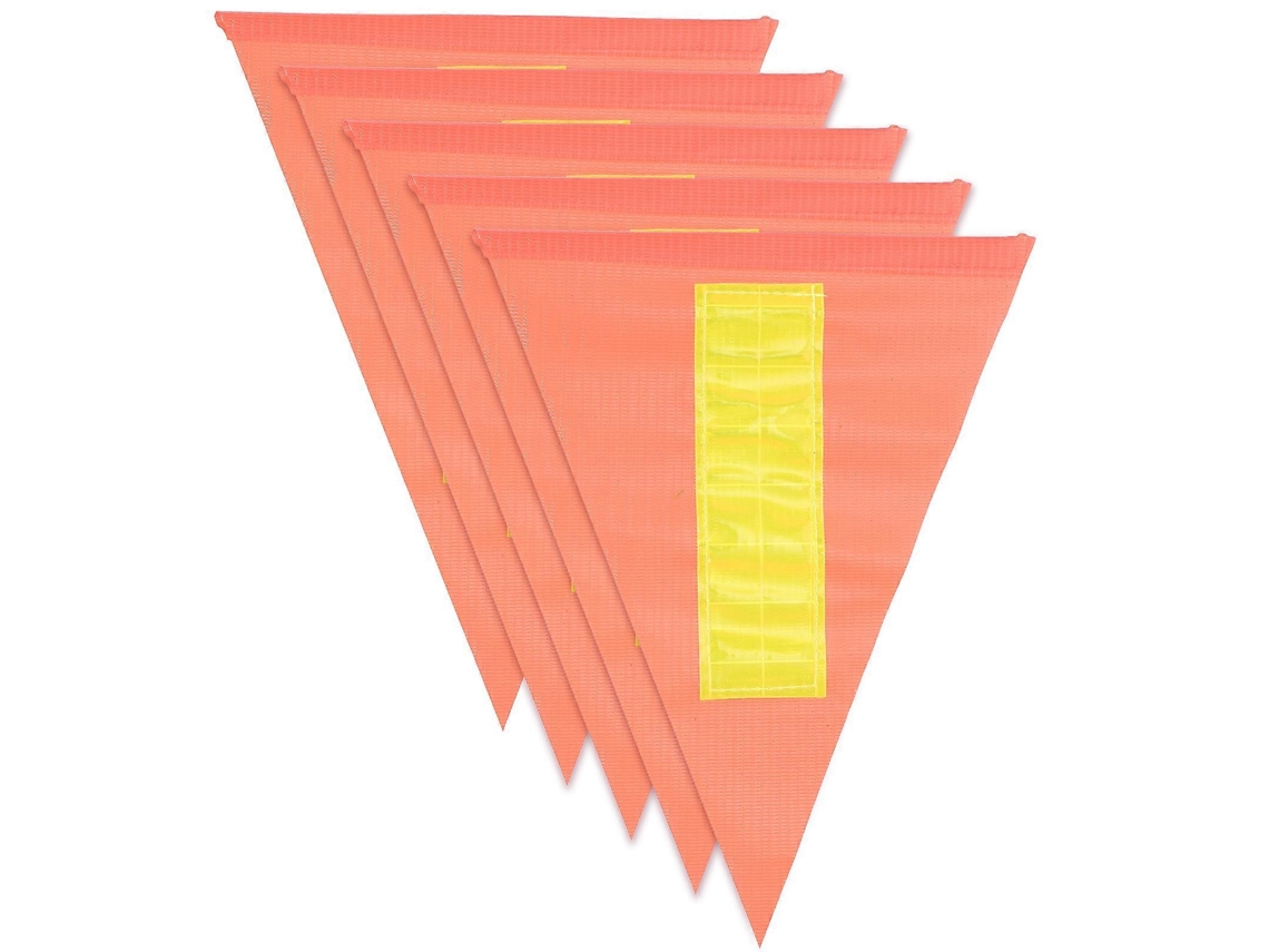 Rebe 5 Peças de Bandeira de Segurança Reflexiva para Bicicleta Acessório de Ciclismo para Crianças Substituição Leve Impermeável 28x20,5cm