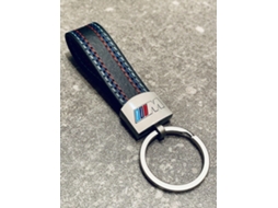 Chaveiro Bmw em Couro Genuíno M Sport, M Power Metal Oem