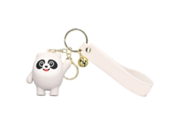 Mali chaveiro Mascote Olímpico Inverno 2022 Panda Fofo em Silicone Cute para Bolsa Branco