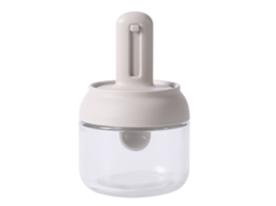 Pote de Tempero com Colher Retrátil de Vidro | S/MARCA